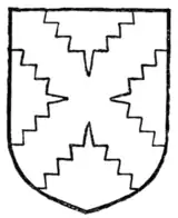 Fig. 188.—Saltire indented.