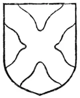 Fig. 189.—Saltire wavy.