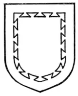 Fig. 217.—Bordure dovetailed.