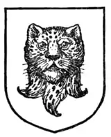 Fig. 330.—Leopard's head erased and affronté.