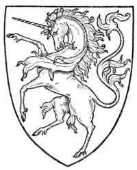 Fig. 417.—Unicorn rampant.