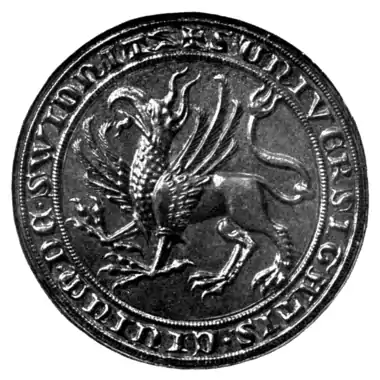 Fig. 422.—Seal of the Town of Schweidnitz.