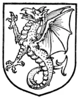 Fig. 430.—Wyvern erect.