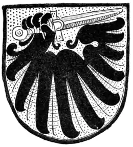 Fig. 443.—Arms of Duke of Calabria.