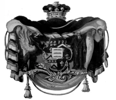 Fig. 665.—Carriage Panel of Georgiana, Marchioness of Cholmondeley.