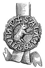 Fig. 733.—Seal of Alan de Swinton, c. 1271.