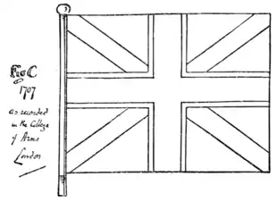 Fig. 776.—The Union Flag of 1707.