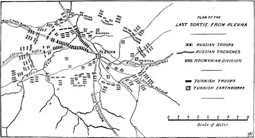 Decisive Battles Since Waterloo-Plan of the last sortie from Plevna.jpg