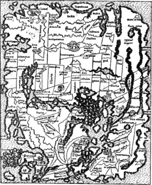 .mw-parser-output .wst-center{text-align:center}.mw-parser-output .wst-center.wst-center-nomargin>p{margin-bottom:0}
.mw-parser-output .nowrap,.mw-parser-output .nowrap a:before,.mw-parser-output .nowrap .selflink:before{white-space:nowrap}Fig.&nbsp;8.—Anglo-Saxon Map of the World (9th century).