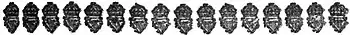 Crowned-harp fleuron from page 1 of Areopagitica by John Milton, printed in 1644