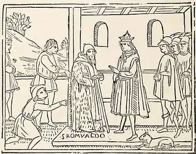 Fig. 38—Romoaldus, the Abbot. From the "Catalogus Sanctorum." Venice, 1506.