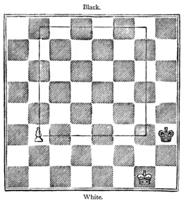 Fig. 14.[Black to Move and Draw.]