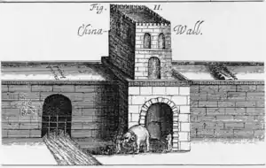 Fig. II. China-Wall. 12 cub. broad 30 cub. high