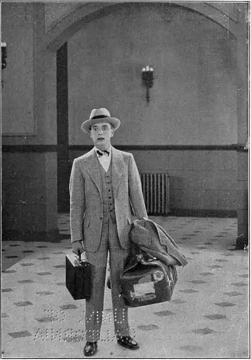 Seven Keys to Baldpate - WILLIAM HALOWELL MAGEE (DOUGLAS MacLEAN) ARRIVES AT MYSTERIOUS BALDPATE.jpg