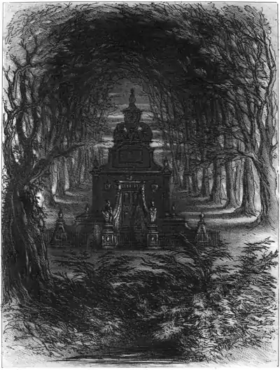 The Mausoleum at Chesney Wold, Bleak House (1852-3) plate.png