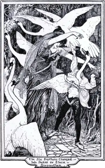 The Six Brothers Changed Into Swans by Their Stepmother.