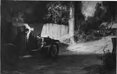 Thereafter, until late at night, the red car was trailed by the taxi-cab