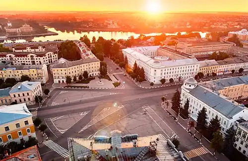 Площадь Святого Благоверного Князя Михаила Тверского в Твери.