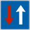 Oncoming traffic must give way