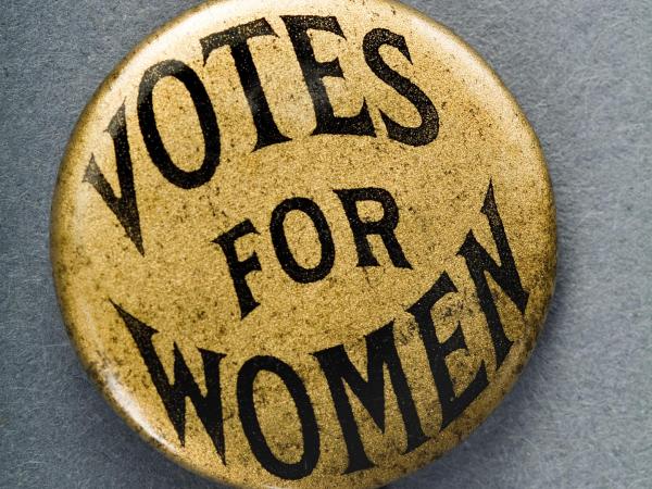 Votes for Women" button