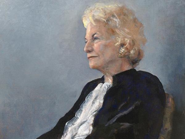 Sandra Day O'Connor wears her work robes for the Supreme Court.