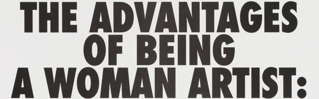 The advantages of being a woman artist with list of ironic advantages