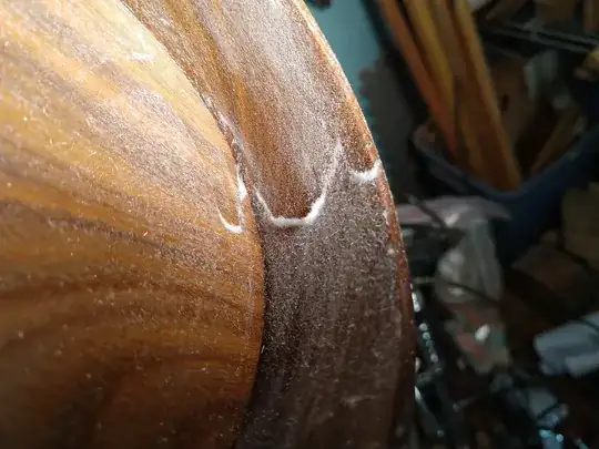 bunched-up fibers