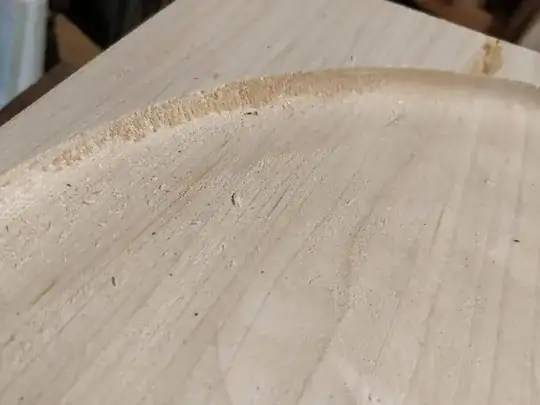 tear out from router