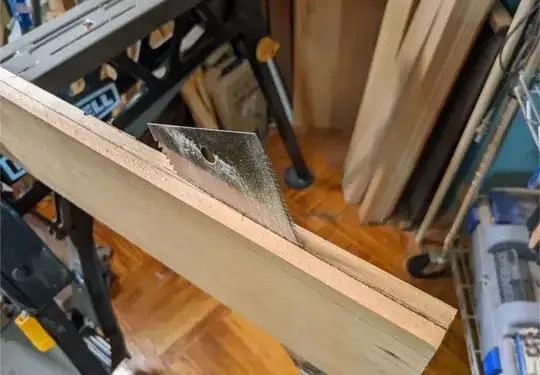 resaw cut wandering