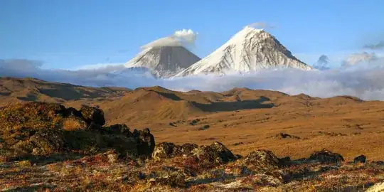 Kikhpinych volcano and valley of death