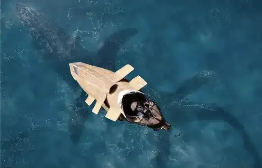 monster under boat