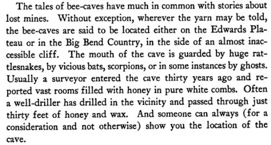 honey mines text