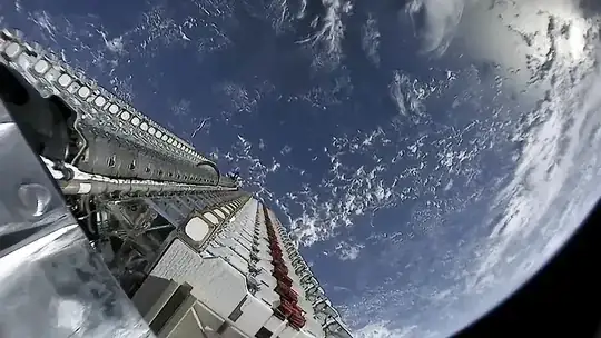 StarLink sends up 60 at the time