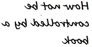 mirror writing