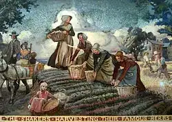 shakers gathering herbs