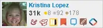 profile for Kristina Lopez on Stack Exchange, a network of free, community-driven Q&A sites